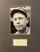 Ted Lyons signed 3x5 Cut signature with Chicago White Sox B&W 5x7 Photo Matted- Beckett Review