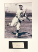 Red Ruffing signed 1.5"x3" Cut signature Matted with Boston Red Sox Vintage 8x10 B&W Photo- Beckett Review