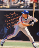 Lenny Dykstra signed New York Mets 8X10 Photo 4 stat- #4 NAILS/86 WS Champs/3X All-Star/93 Silver Slugger- JSA #RR76534