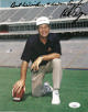 Pat Dye signed Auburn Tigers 8x10 Photo Best Wishes & War Eagle imperfect- JSA #SS51646