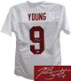 Bryce Young signed Alabama White Custom Stitched College Football Jersey #9 XL- Beckett/BAS (Heisman)