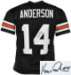 Ken Anderson signed Cincinnati Black TB Custom Stitched Pro Style Football Jersey #14 XL- JSA Witnessed