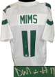 Denzel Mims signed New York White Custom Stitched Pro Style Football Jersey #11 XL- JSA Witnessed #WIT018930