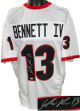 Stetson Bennett IV signed Georgia White Custom Stitched College Football Jersey XL- Beckett Witnessed