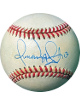 Omar Vizquel signed ROAL Rawlings Official American League Baseball #13 tone spots- COA (Indians/Mariners/Giants)