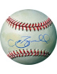 Jeff Bagwell signed RONL Rawlings Official National League Baseball minor tone spots- COA (Houston Astros)