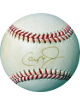 Cal Ripken, Jr. signed Rawlings Major League MLB Baseball imperfect/sig fade (Baltimore Orioles)