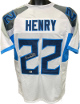 Derrick Henry signed Tennessee White Custom Stitched Pro Style Football Jersey #22 XL- Beckett Witnessed