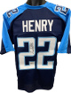 Derrick Henry signed Tennessee 2016-17 TB Navy Custom Stitched Pro Style Football Jersey #22 XL- Beckett Witnessed