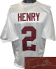 Derrick Henry signed Alabama White Custom Stitched College Football Jersey #2 XL- Beckett Witnessed (Heisman)