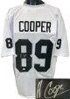 Amari Cooper signed Oakland White Custom Stitched Pro Style Football Jersey XL- JSA Witnessed #WP588236