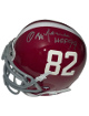 Ozzie Newsome signed Alabama Crimson Tide Schutt Authentic #82 Mini Helmet HOF 99- COA