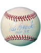 Lou Brock signed Rawlings Official MLB Major League Baseball HOF 85 imperfect- COA (St. Louis Cardinals)