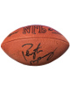 Peyton Manning signed Official Wilson Leather Game Football  Steiner Holo #087918 (W/ Lt Eli)