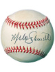 Mike Schmidt signed RONL Rawlings Official National League Baseball minor tone spots- COA (Philadelphia Phillies)