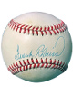 Frank Robinson signed ROAL Official American League Baseball minor tone spots- COA (Baltimore Orioles)