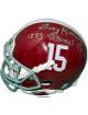 Gary Rutledge signed Alabama Crimson Tide Riddell NCAA #11 Mini Helmet w/ 1973 Natl Champs- COA (Signed Both Sides)