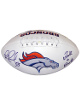 Bill Romanowski signed Denver Broncos Logo Football #53 Back to Back- Beckett Witnessed #WM73452