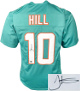 Tyreek Hill signed Miami Teal Custom Stitched Pro Style Football Jersey XL- Beckett Witnessed