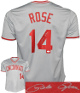 Pete Rose signed Cincinnati Gray TB Custom Stitched Pro Baseball Jersey XL- JSA Witnessed