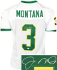 Joe Montana signed Notre Dame White TB Custom Stitched College Football Jersey XL- JSA