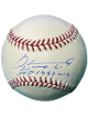 Livan Hernandez signed Official Rawlings Major League Baseball #61 MVP 1997 WS- COA (Florida Marlins)