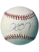 Delmon Young signed Official Rawlings Major League Baseball- COA (Tampa Bay Devil Rays)