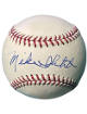 Mike Ilitch signed Official Rawlings Major League Baseball- Beckett Review (Tigers-Red Wings Owner/Little Caesars)