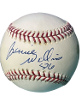 Bernie Williams signed Official Rawlings Major League Baseball tone spot #56- COA (Yankees/5X AS/4X WSC/4X GG)