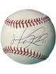 Manny Ramirez signed Official Rawlings Major League Baseball imperfect- Beckett Review (Red Sox/Indians/Dodgers)