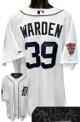 Jon Warden signed Detroit Tigers OFCMLB Majestic Authentic White Jersey #39. 68 Tigers (Size 54) COA