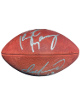 Peyton Manning & Dan Marino dual signed Official NFL Taglibue Football RB 49TD /318- Mounted Memories Holo (Colts/Dolphins/HOF)