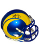 Aaron Donald signed Los Angeles Rams Riddell Speed Mini Helmet- Beckett Review