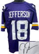 Justin Jefferson signed Minnesota Purple Custom Stitched Pro Style Football Jersey XL- Beckett Witnessed #W513533