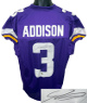 Jordan Addison signed Minnesota Purple Custom Stitched Pro Style Football Jersey XL- Beckett Witnessed #W951421