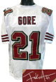 Frank Gore signed San Francisco TB White Custom Stitched Pro Style Football Jersey XL- Beckett Witnessed #WR21271