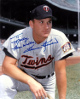 Harmon Killebrew signed Minnesota Twins MLB 8x10 Photo To Molly imperfect- COA (HOF/13X AS/AL MVP)