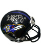 Steve McNair signed Baltimore Ravens Riddell NFL Mini Helmet #9 Beckett Review (Air McNair)