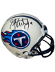 Steve McNair signed Tennessee Titans Riddell NFL Mini Helmet #9 Beckett Review (Air McNair/1999 AFC Champs)