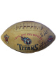 Steve McNair signed 1999 Tennessee Titans AFC Champs/SBXXXIV Logo Full Size Football #9 To Pat- Beckett Review