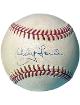 Whitey Ford signed Official Rawlings American League Baseball minor tone spots- COA (New York Yankees/HOF)