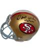 Dave Wilcox signed San Francisco 49ers Riddell Mini Helmet HOF 2000- COA