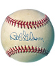 Bob Gibson signed Official Rawlings National League Baseball toned- COA (St. Louis Cardinals/HOF)