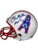 Elvin Bethea signed Houston Oilers Riddell TB Mini Helmet HOF 03- COA