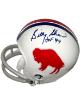 Billy Shaw signed Buffalo Bills Riddell TB 2-Bar Mini Helmet HOF 99- COA