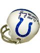 Lenny Moore signed Baltimore Colts Riddell TB 2-Bar Mini Helmet #24 HOF 75- COA