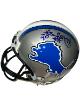 Lem Barney signed Detroit Lions Riddell Mini Helmet #20 HOF 92- COA