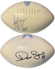 Steve McNair & Darryll Lewis Dual Signed Houston/Tennessee Oilers Logo 5 Mini Plastic Football- Beckett Review