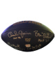 Pro Football Hall Of Fame Logo Signed Football 4-Sigs- NFL/PSA (Oilers-Bruce Matthews/Mike Munchak/ Curly Culp/Charlie Joiner)