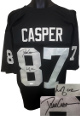 Dave Casper signed Oakland Black TB Custom Stitched Pro Style Football Jersey HOF 02 XL- JSA Witnessed #WIT899789